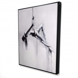 Dancer on aerial contortion