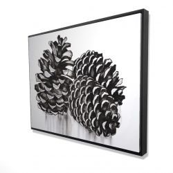 Three small pine cones