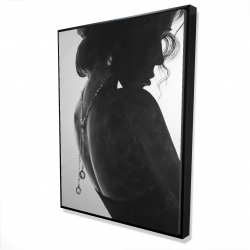 Framed 36 x 48 - 3D - Chic woman with jewels