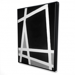 Black and white abstract shapes