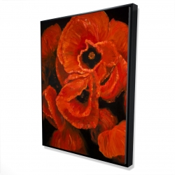 Framed 36 x 48 - 3D - Poppy bouquet