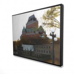 Framed 36 x 48 - 3D - Le château de frontenac in autumn