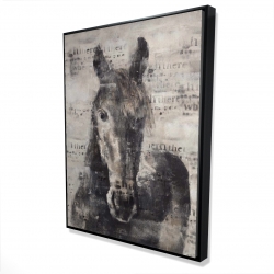 Cheval abstrait et typographie