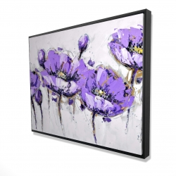 Fleurs mauves abstraites