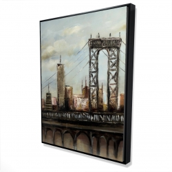 Pont de ville par un jour gris