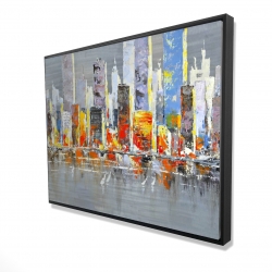 Color splash cityscape