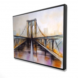 Colorful brooklyn bridge