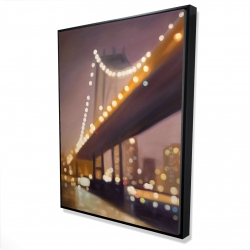 Framed 36 x 48 - 3D - New-york at night