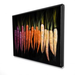 Framed 36 x 48 - 3D - Colorful carrots
