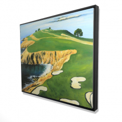 Framed 48 x 60 - 3D - Pebble beach golf links