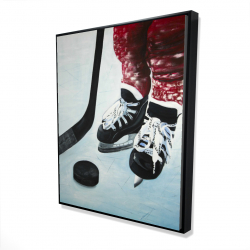 Framed 48 x 60 - 3D - Young hockey player