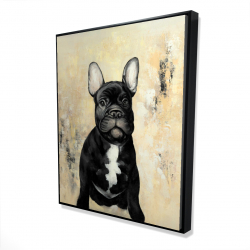Framed 48 x 60 - 3D - French bulldog