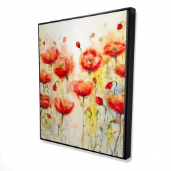 Jardin de fleurs rouge