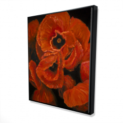 Framed 48 x 60 - 3D - Poppy bouquet