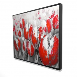 Abstract red tulips