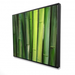 Framed 48 x 60 - 3D - Green bamboo