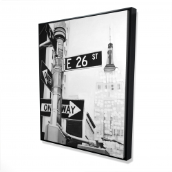 Framed 48 x 60 - 3D - New york city street signs