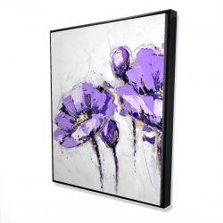 Fleurs mauves abstraites