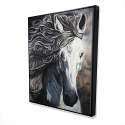 Front wild horse