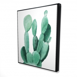 Framed 48 x 60 - 3D - Watercolor paddle cactus