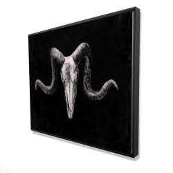 Framed 48 x 60 - 3D - Skeleton skulls grunge style