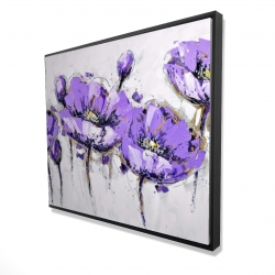 Fleurs mauves abstraites