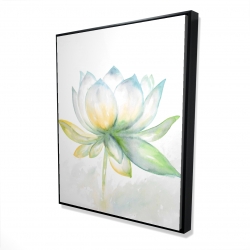 Framed 48 x 60 - 3D - Lotus flower