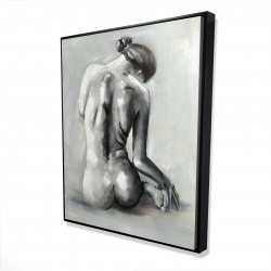 Nude woman from behind