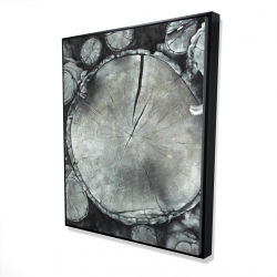 Encadré 48 x 60 - 3D - Bûches de bois empilées