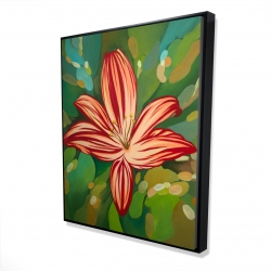Framed 48 x 60 - 3D - Blaze tiger lilies
