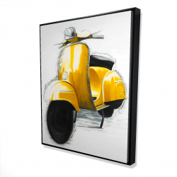 Yellow italian scooter