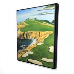 Framed 48 x 60 - 3D - Pebble beach golf links