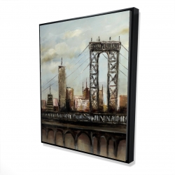 Pont de ville par un jour gris