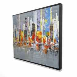 Color splash cityscape