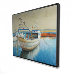 Framed 48 x 60 - 3D - Fishing boat