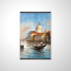 Two europeans on a gondola