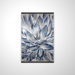 Magnetic 20 x 30 - 3D - Blue and gray flower