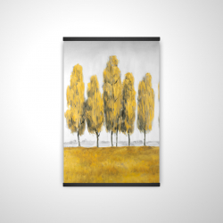 Magnetic 28 x 42 - 3D - Abstract yellow trees