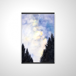 Starry sky in forest