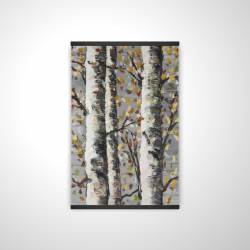 Blossoming birches