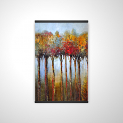 Colorful leaves trees