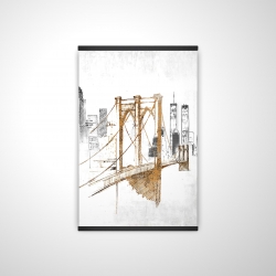 Brooklyn bridge blurry sketch