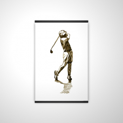 Illustration of a golfer