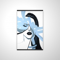 Magnetic 20 x 30 - 3D - Abstract blue woman portrait