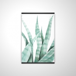 Watercolor striped desert plant