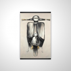 Magnetic 28 x 42 - 3D - Small black moped