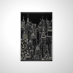 Tours d'une ville illustrative