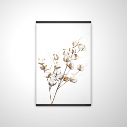 A branch of cotton flowers