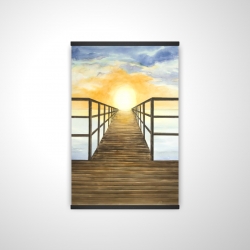 Couché de soleil dans la mer