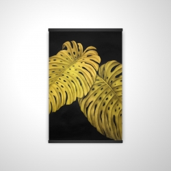 Feuille monstera doré